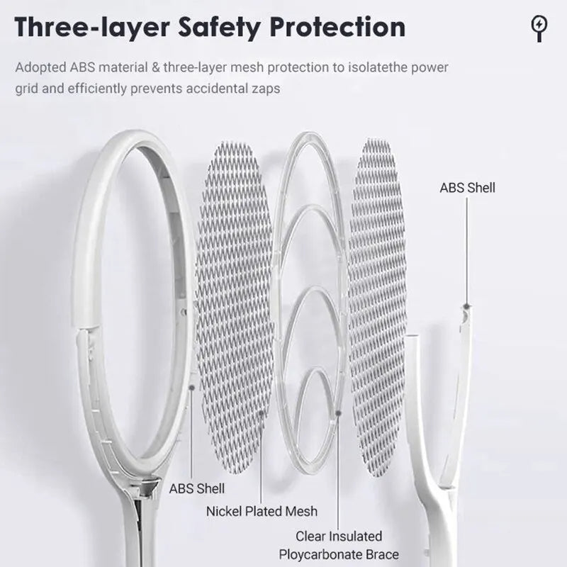 5-in-1 Fast Charging Bug Zapper Racket