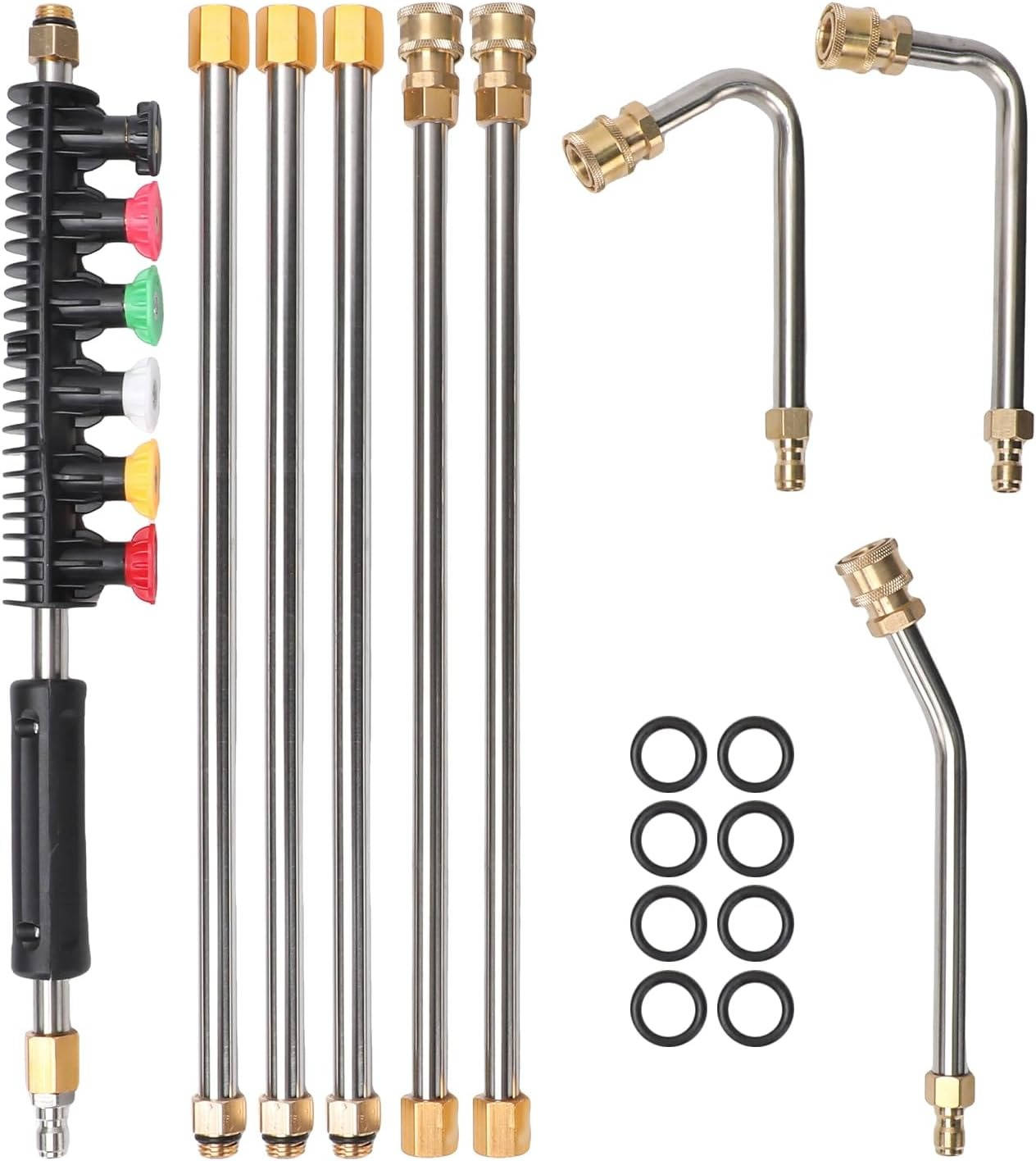 4000 PSI Telescoping Power Washer Extension Wand — Gutter & Roof Cleaner