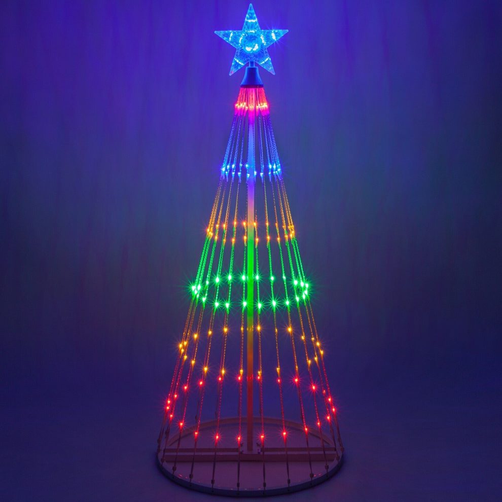 Multicolor LED Animated Outdoor Christmas Tree Lightshow
