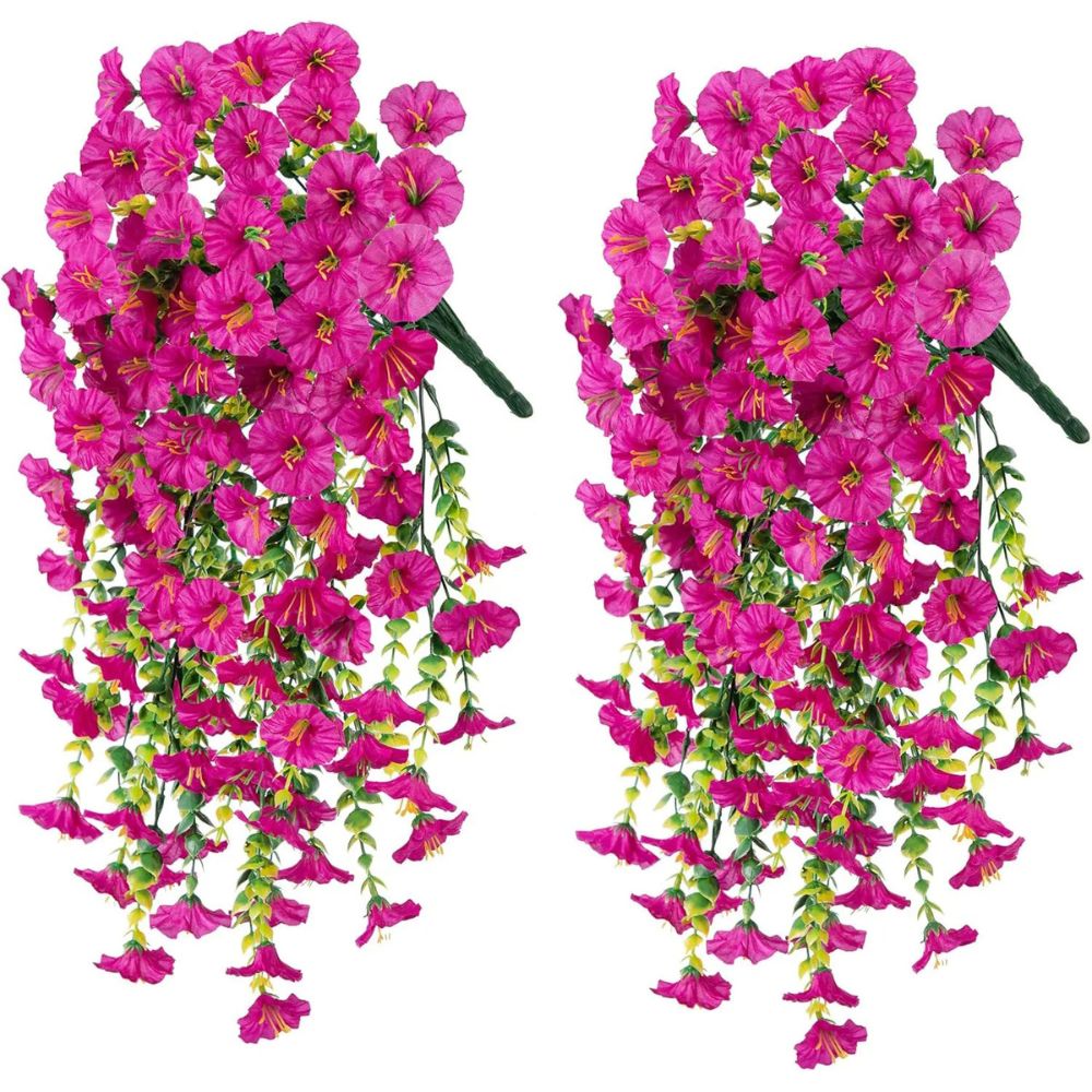 UV-Resistant Artificial Morning Glory Hanging Décor