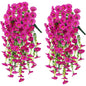 UV-Resistant Artificial Morning Glory Hanging Décor