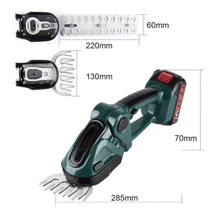Cordless Hedge Trimmer – 2-in-1 Trimmer & Mower Combo