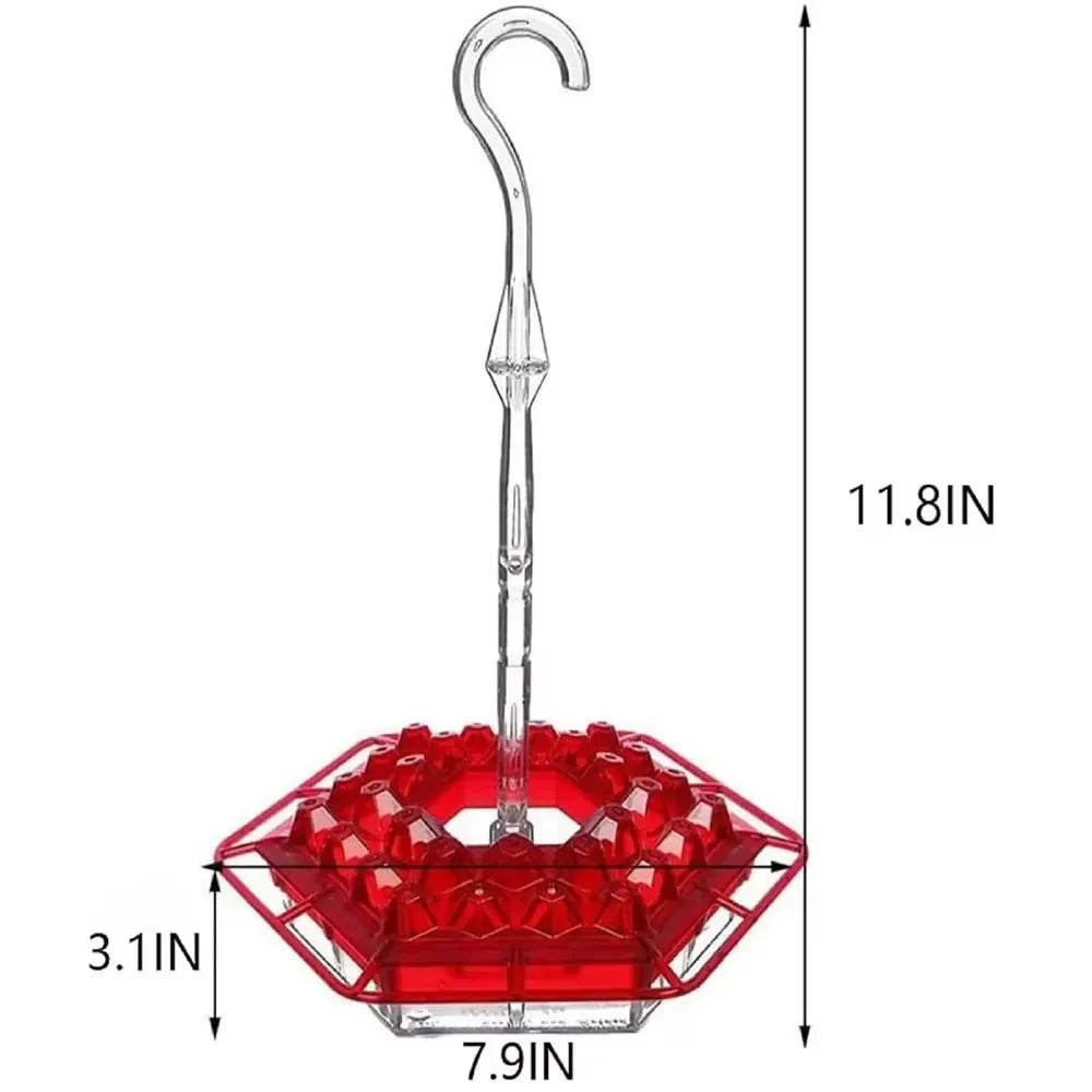 Ant-Proof Hummingbird Feeder — Hanging Outdoor Perch