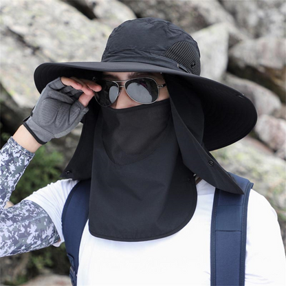 Breathable Wide Brim Sun Protection Fishing Hat