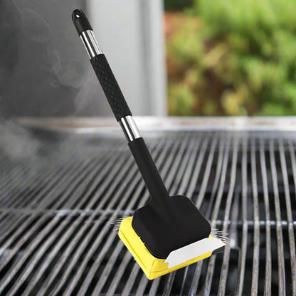 Grill Brush with Steam Cleaning and Scraper – BBQ Cleaning Tool
