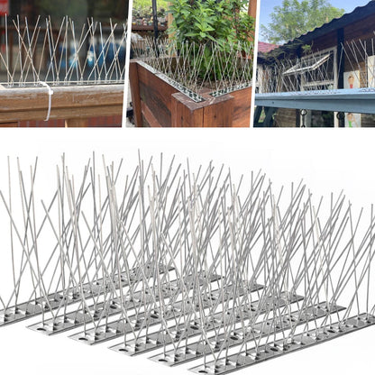 Outdoor Stainless Steel Bird Repeller Spikes