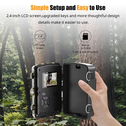 1080P HD Night Vision Trail Camera – Wildlife & Security Camera