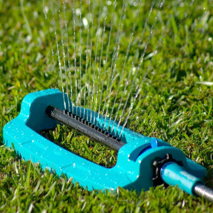 Wide-Range Oscillating Above-Ground Garden Sprinkler System