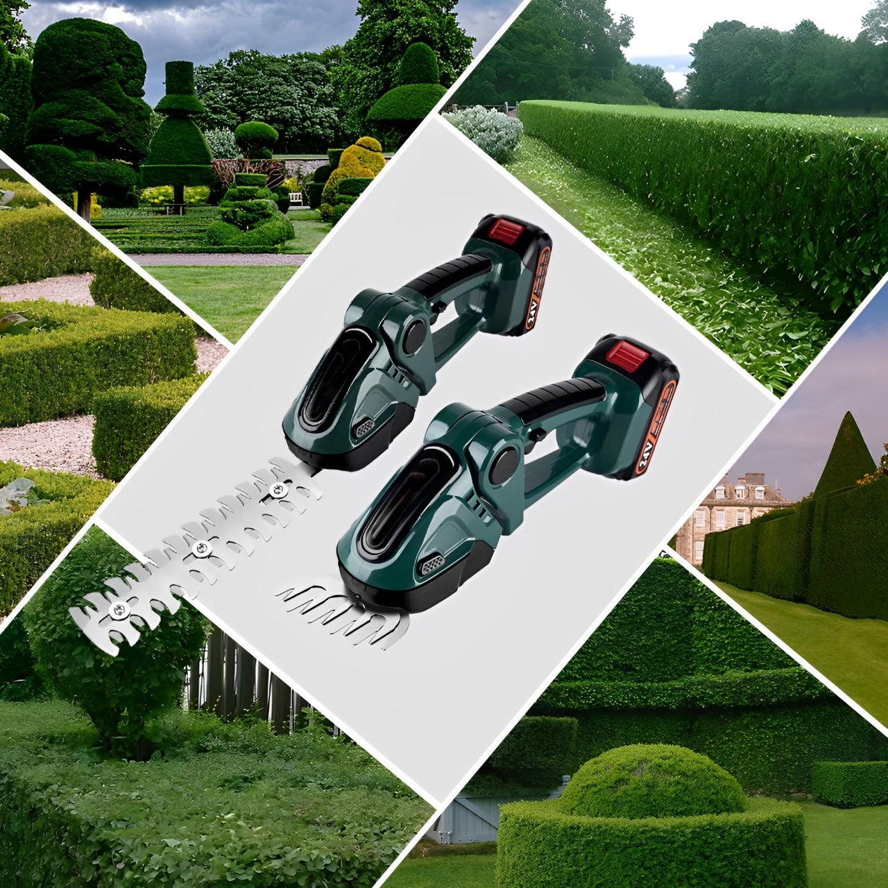 Cordless Hedge Trimmer – 2-in-1 Trimmer & Mower Combo