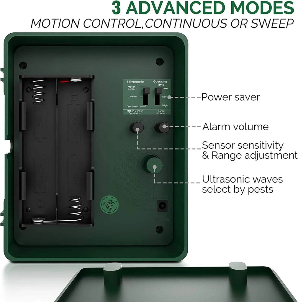 Ultrasonic Woodpecker Repeller — Outdoor Bird Control Device