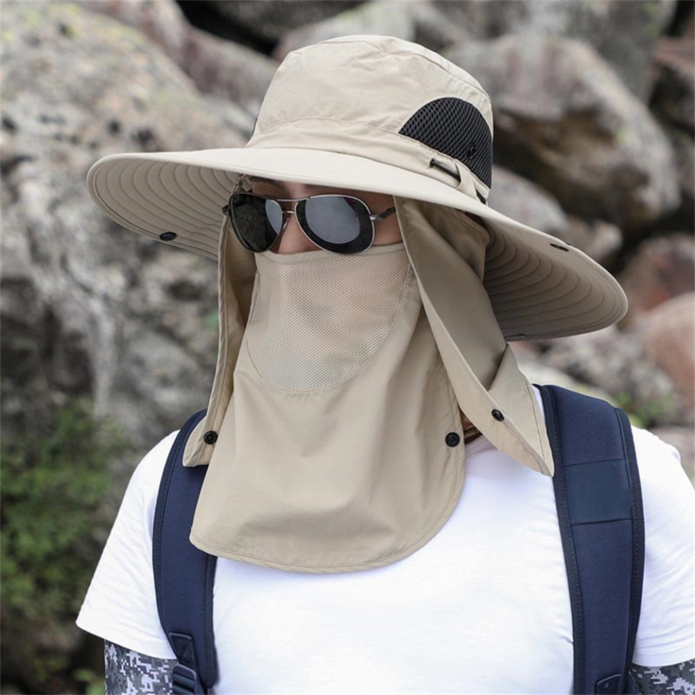 Breathable Wide Brim Sun Protection Fishing Hat
