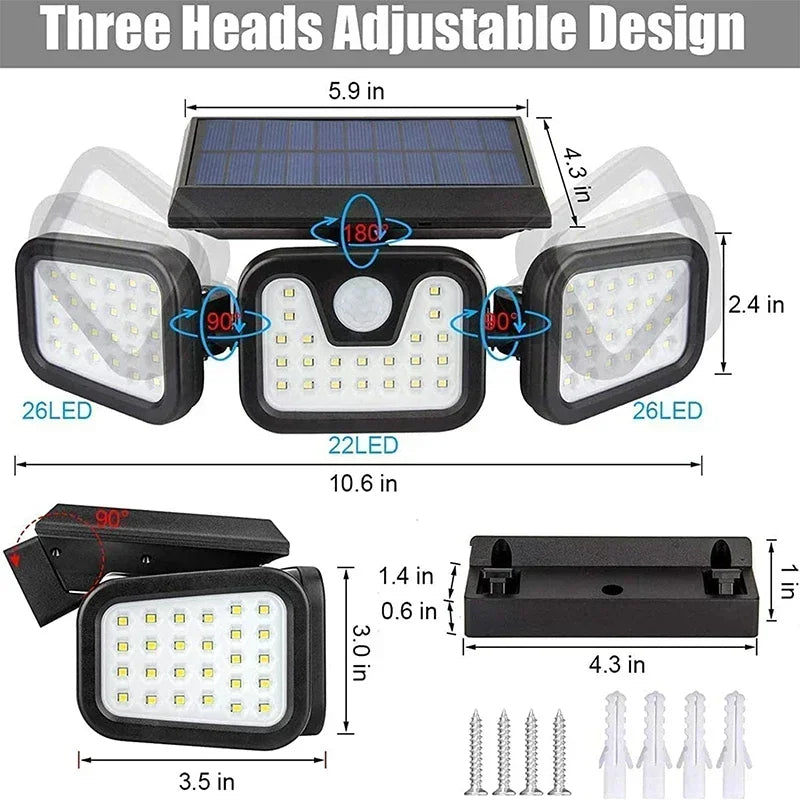 Motion Sensor Solar Light for Outdoor Use