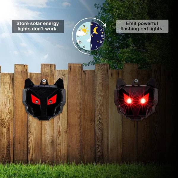 Solar-Powered Outdoor Nocturnal Animal Repeller (2-Pack)