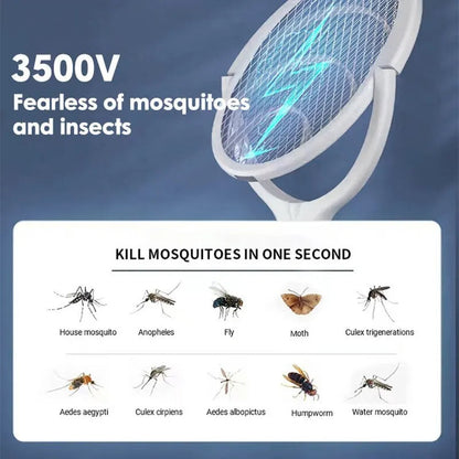 5-in-1 Fast Charging Bug Zapper Racket