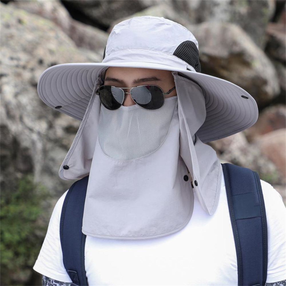 Breathable Wide Brim Sun Protection Fishing Hat