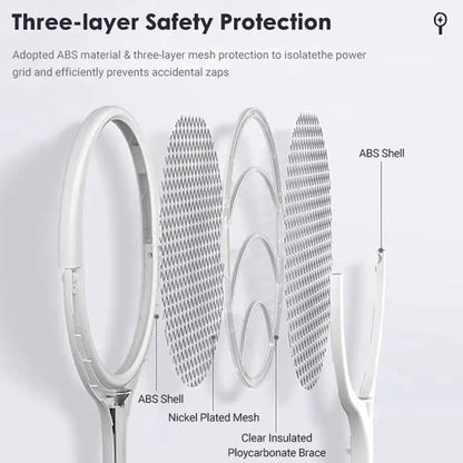 5-in-1 Fast Charging Bug Zapper Racket