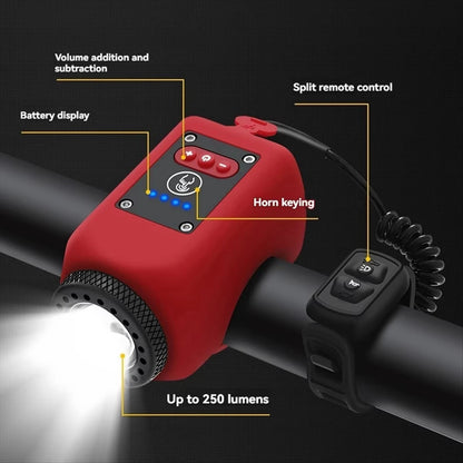 Electric Bike Horn and Front Light – Cycling Safety Combo