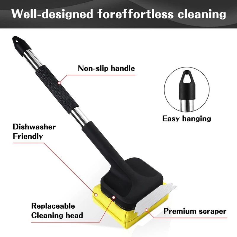 Grill Brush with Steam Cleaning and Scraper – BBQ Cleaning Tool