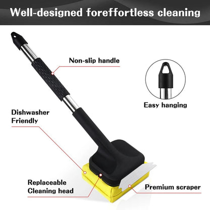Grill Brush with Steam Cleaning and Scraper – BBQ Cleaning Tool