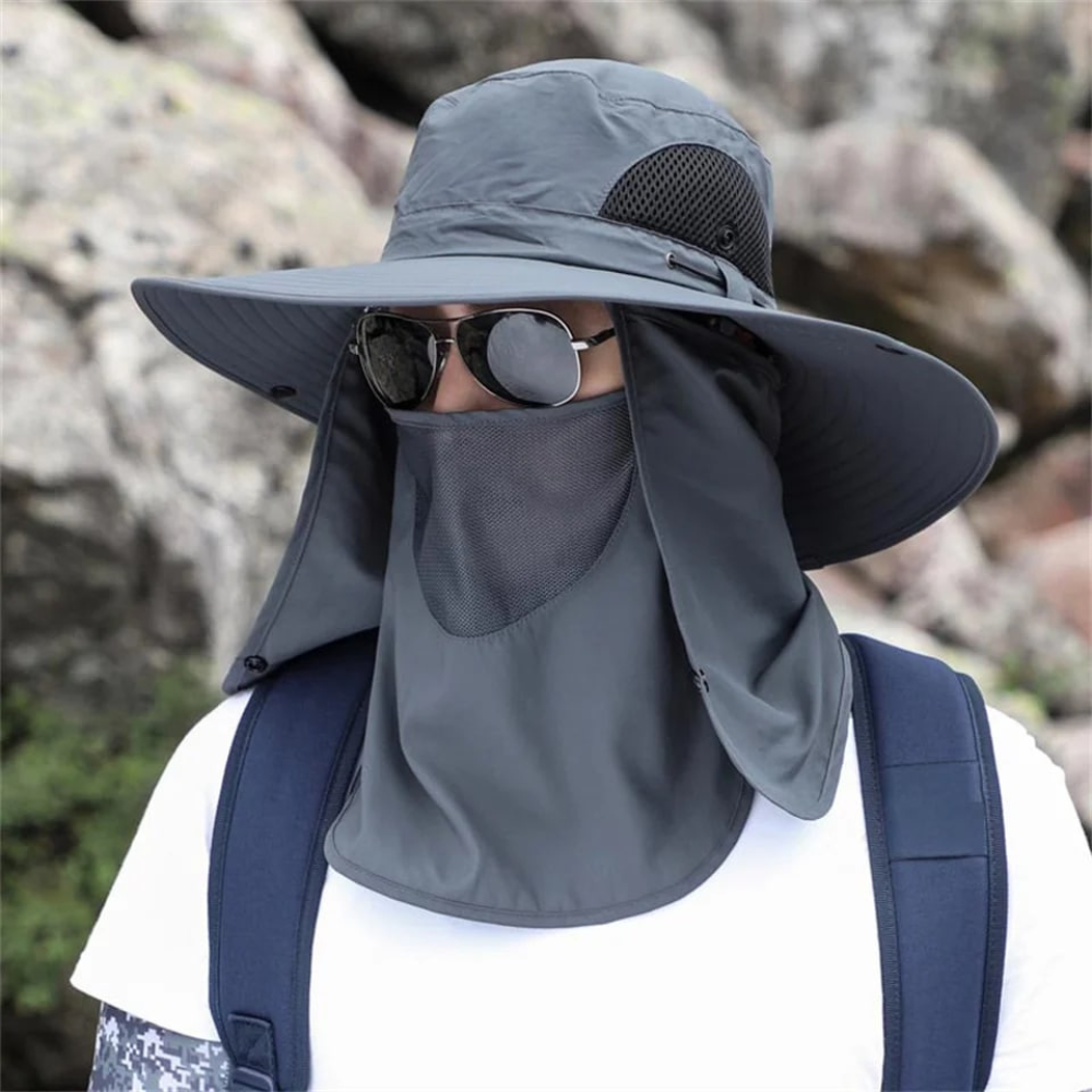 Breathable Wide Brim Sun Protection Fishing Hat