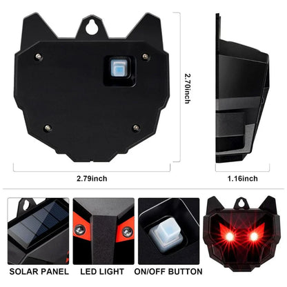 Solar-Powered Outdoor Nocturnal Animal Repeller (2-Pack)