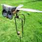 Metal Bird Garden Art — Kinetic Patio Wind Sculpture
