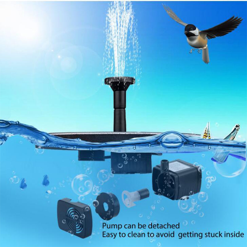 Solar Fountain Pump — Floating Water Décor