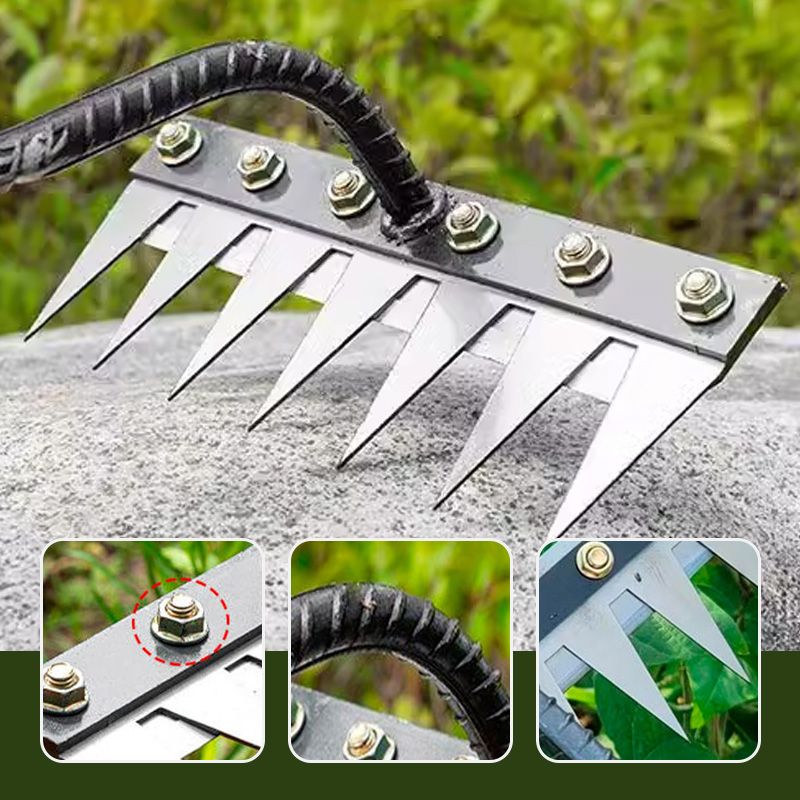 Versatile Handle Lawn Rake — Precision Garden Tool