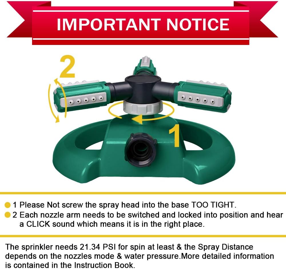 Garden Lawn Water Sprinkler – Automatic Yard Watering