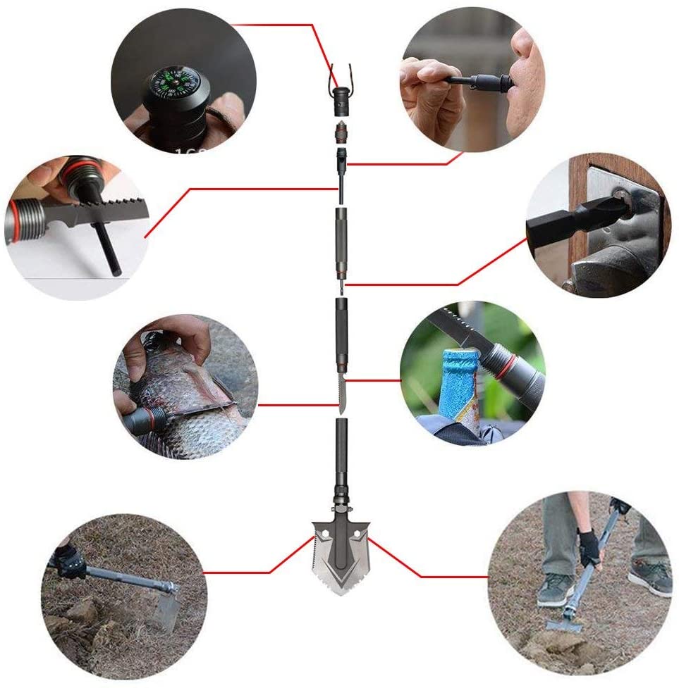 Indestructible Multi-Function Survival Shovel