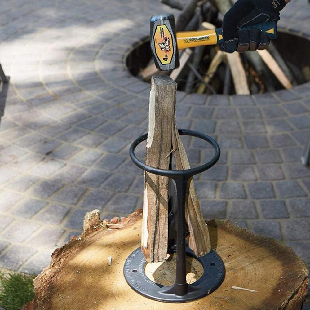 Cast Iron Manual Firewood Splitter – Heavy-Duty Wood Splitting Axe