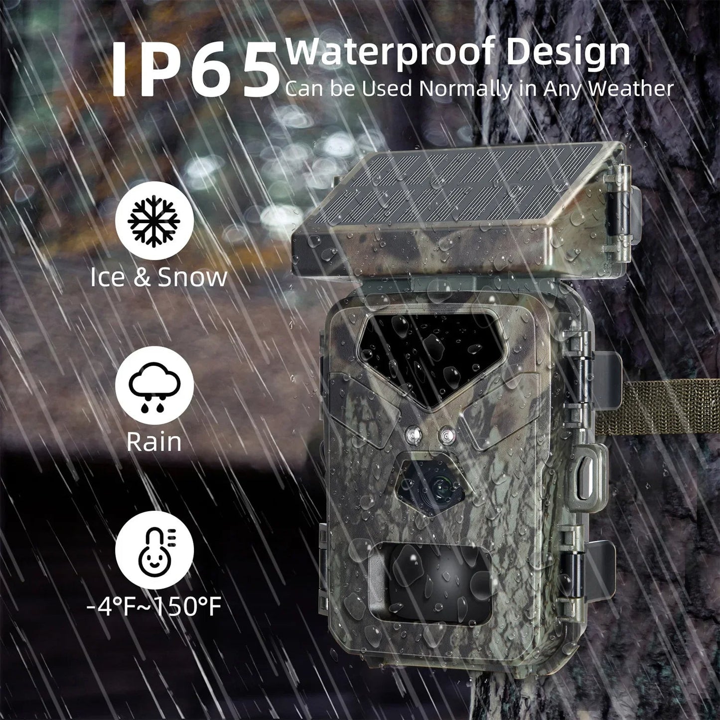 Compact Solar-Powered Trail Camera – 20MP HD