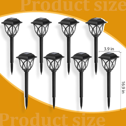 6-Pack Solar LED Pathway Garden Lights – Outdoor Landscape Lighting