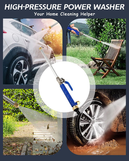 High-Pressure Spray Nozzle — Car Wash Water Hose Attachment