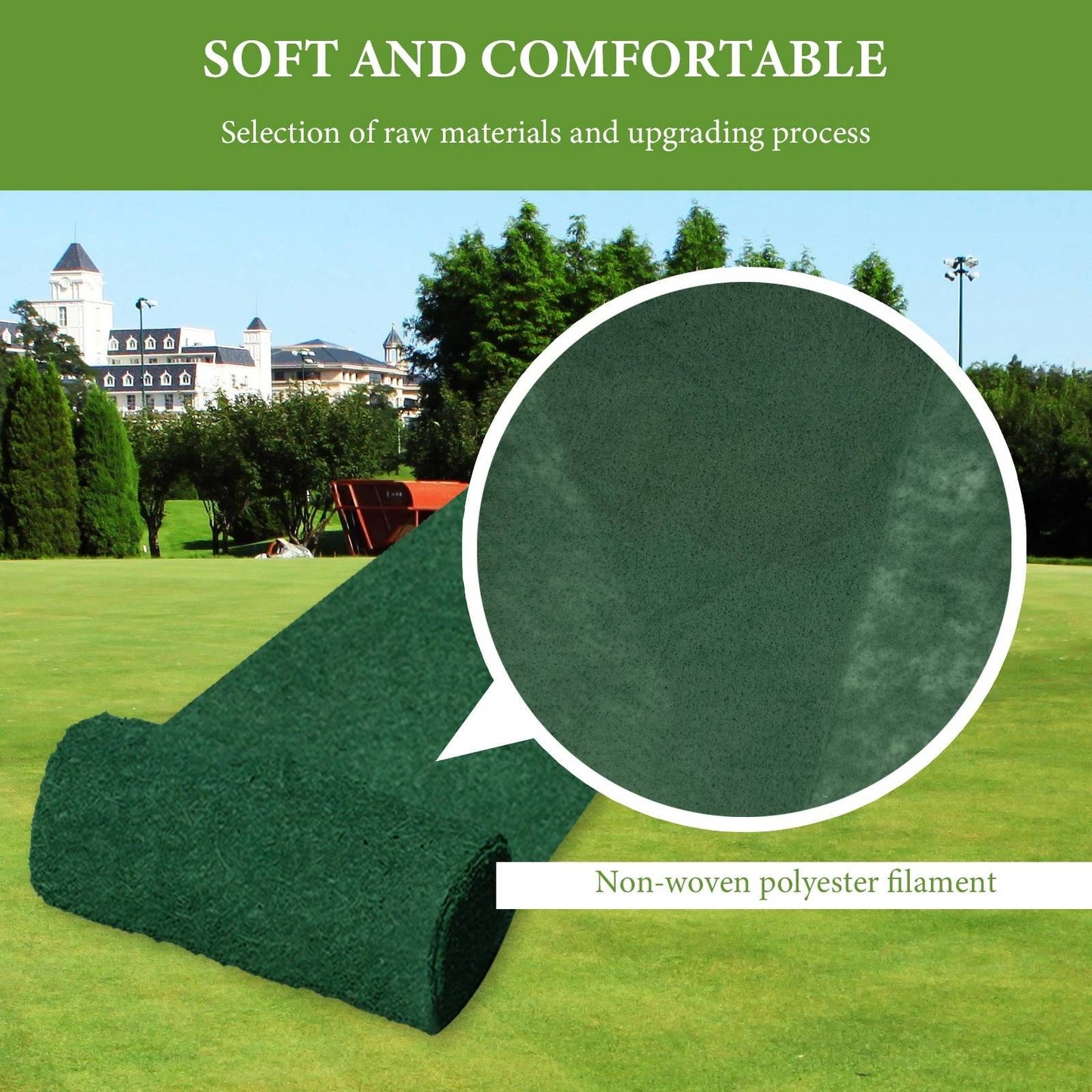 Quick Fix Green Grass Seed Mat — Instant Lawn Patch