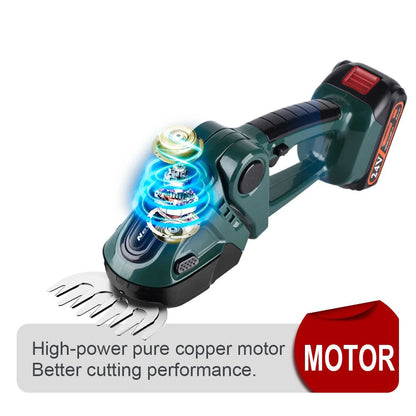 Cordless Hedge Trimmer – 2-in-1 Trimmer & Mower Combo