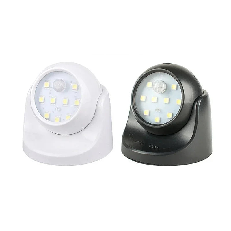 Wireless LED Spotlight with Motion Detector — 360° Rotatable