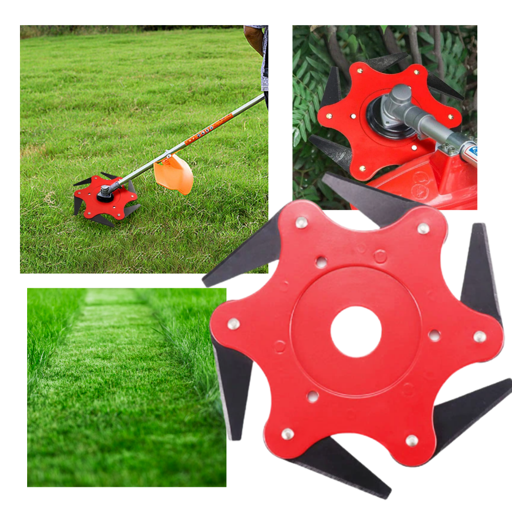 Replacement Trimmer Head – 6-Blade Steel Cutting Head