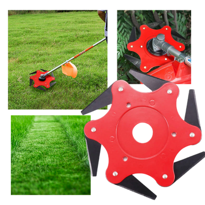 Replacement Trimmer Head – 6-Blade Steel Cutting Head