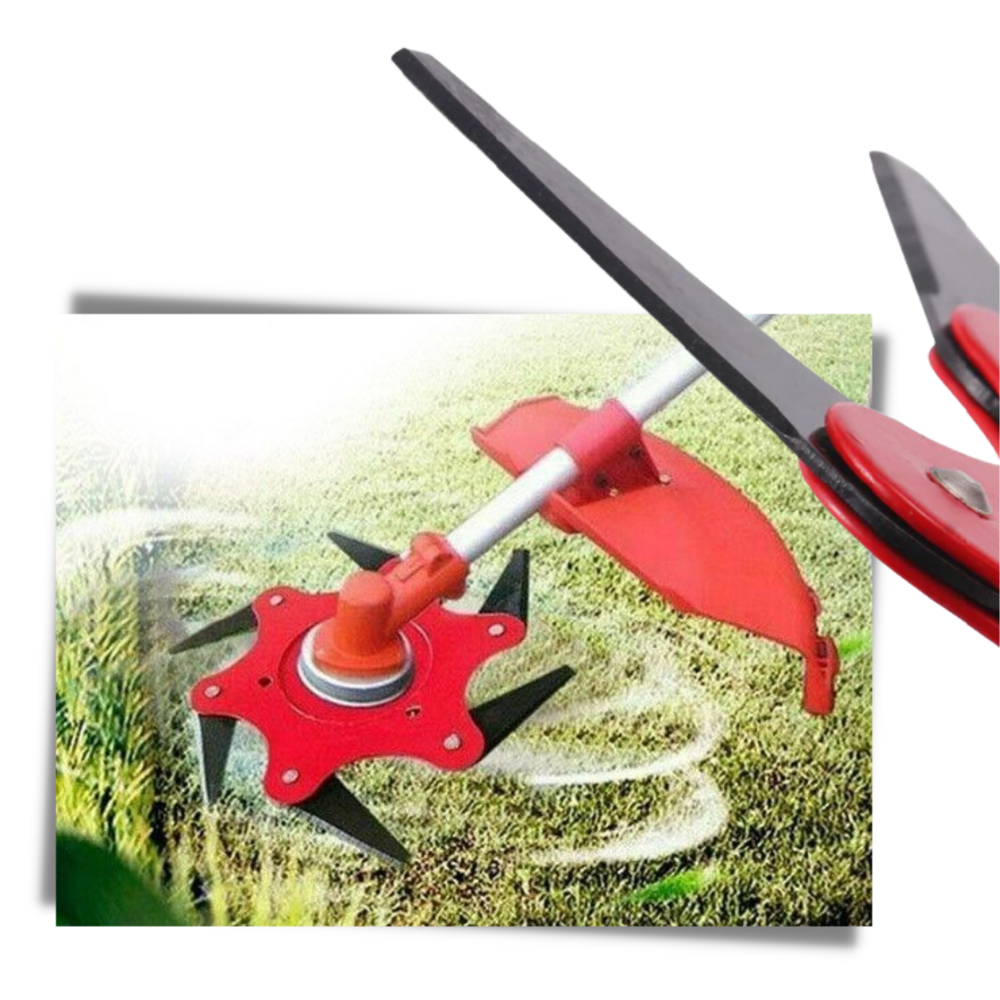 Replacement Trimmer Head – 6-Blade Steel Cutting Head