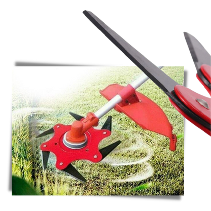 Replacement Trimmer Head – 6-Blade Steel Cutting Head