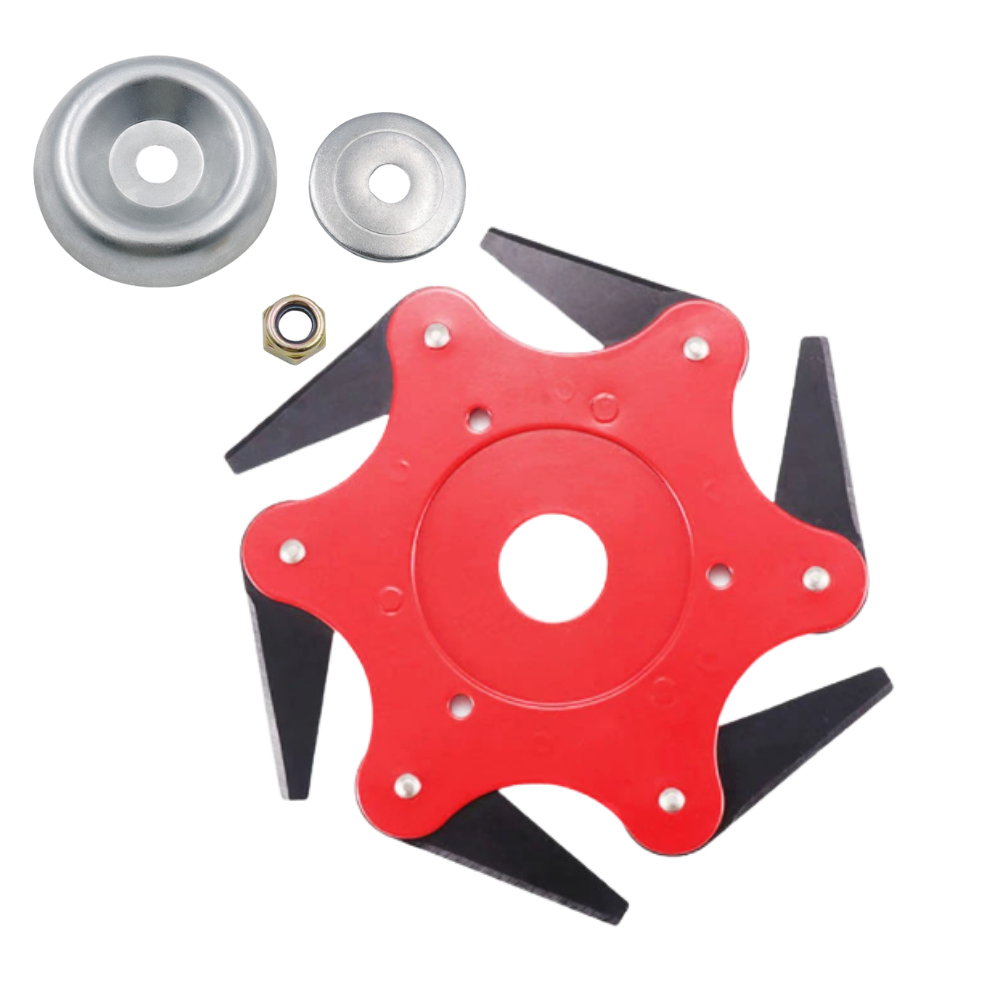 Replacement Trimmer Head – 6-Blade Steel Cutting Head
