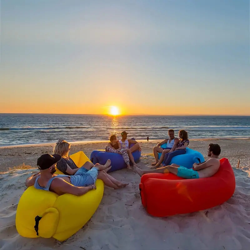 Outdoor Air Lounger – Portable Inflatable Air Mattress