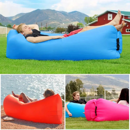 Outdoor Air Lounger – Portable Inflatable Air Mattress