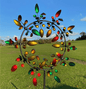 Kinetic Metal Windmill Wind Spinner – Magical Garden Sculpture