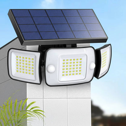 Solar-Powered Flood Lights with Motion Sensor