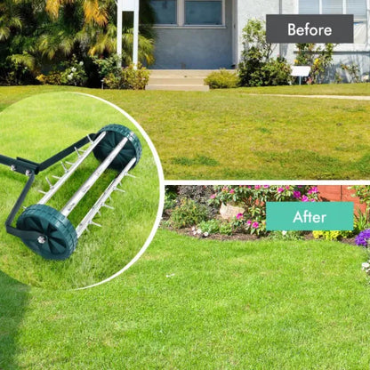 Heavy-Duty Manual Lawn Spike Soil Aerator
