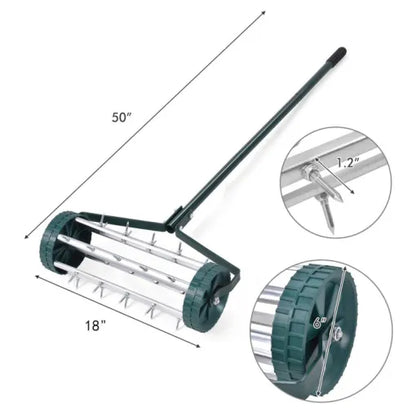 Heavy-Duty Manual Lawn Spike Soil Aerator