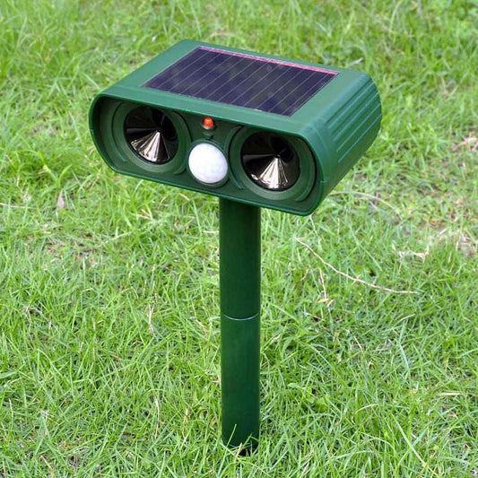 Solar-Powered Ultrasonic Animal Repellent