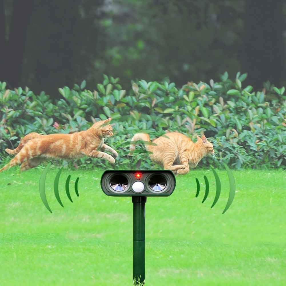 Solar-Powered Ultrasonic Animal Repellent